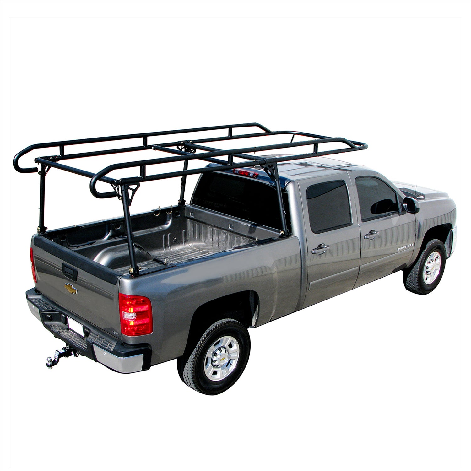 Premium Full Size Contractors Rack (Fits Long-Short Bed, Glossy) (18602)