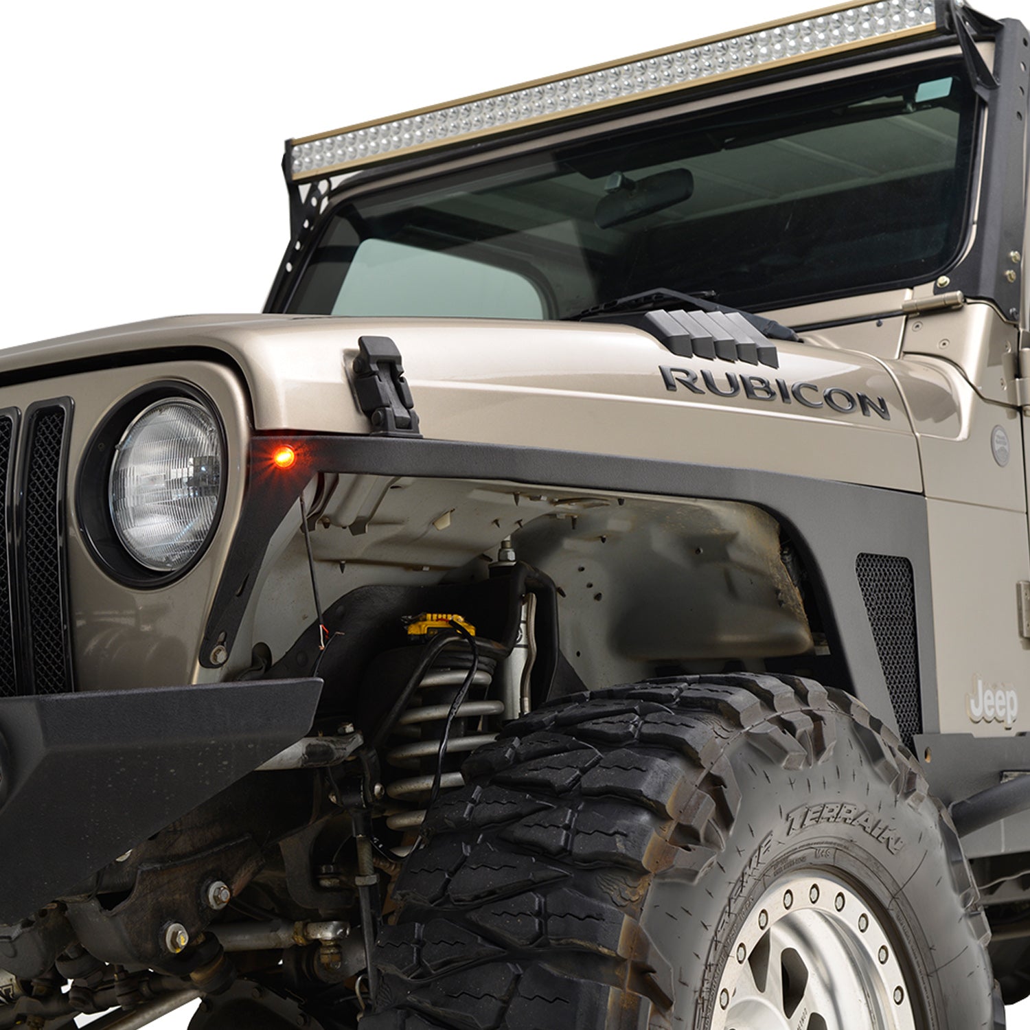 97-06 Jeep Wrangler TJ Edge 4.5 in Front Fender with LED Lights (51-0065)