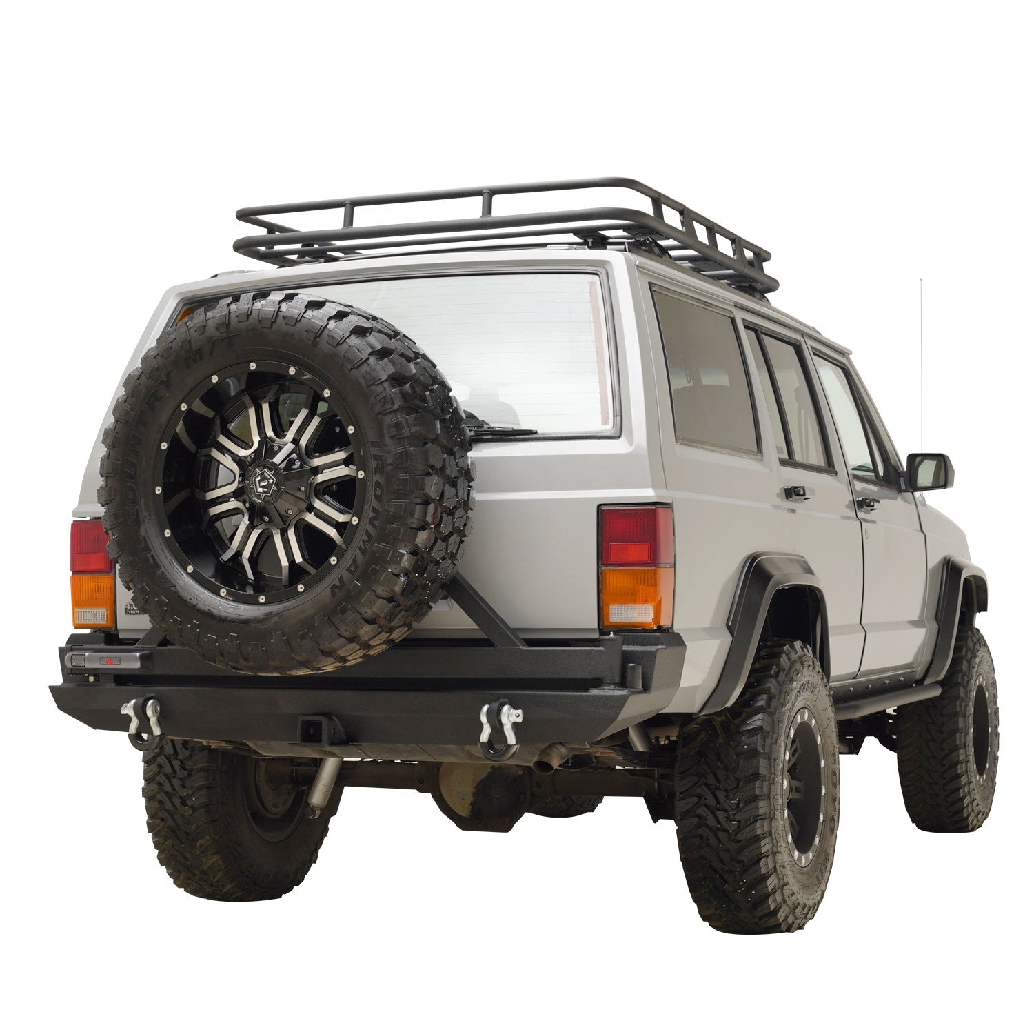 83-01 Jeep Cherokee XJ Rear Bumper with Tire Carrier (51-0911)