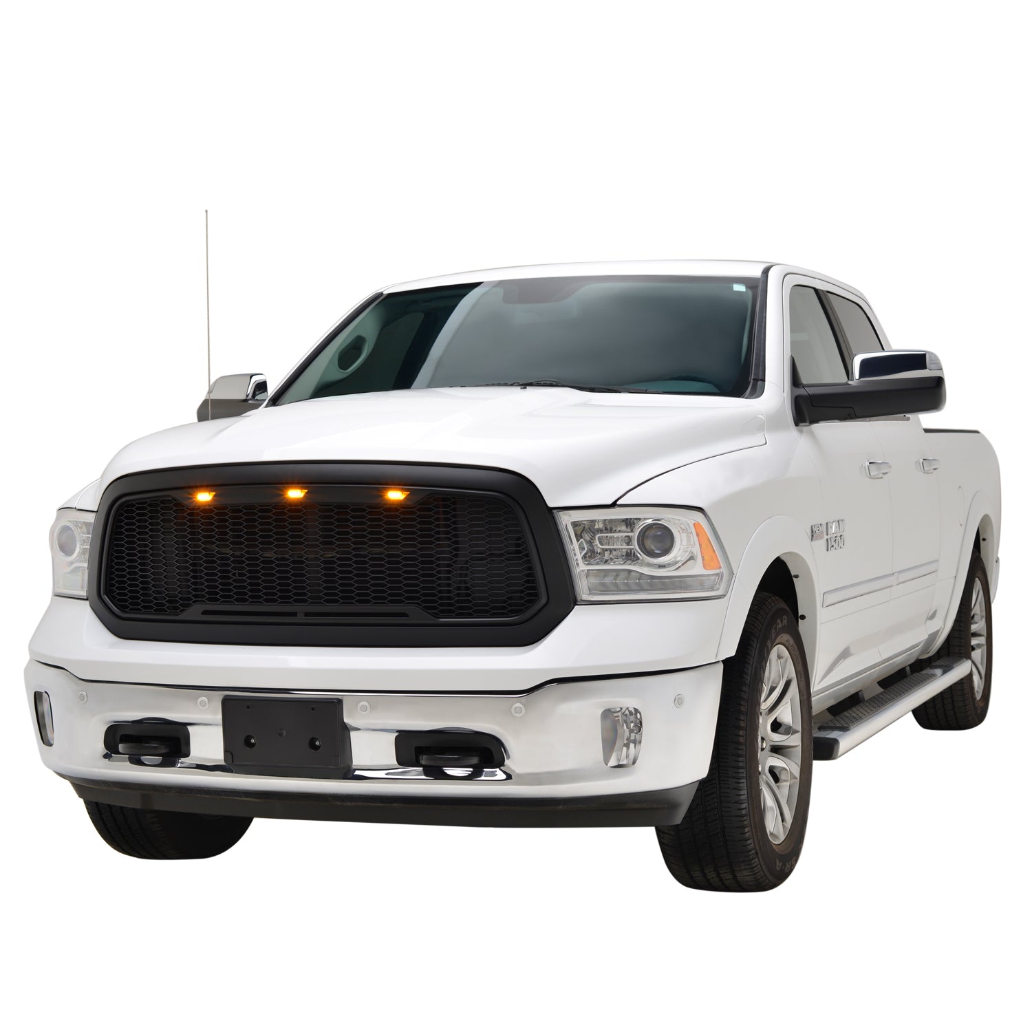 13-18 Dodge Ram 1500 Matte Black ABS LED Impulse Mesh Grille (41-0183MB)