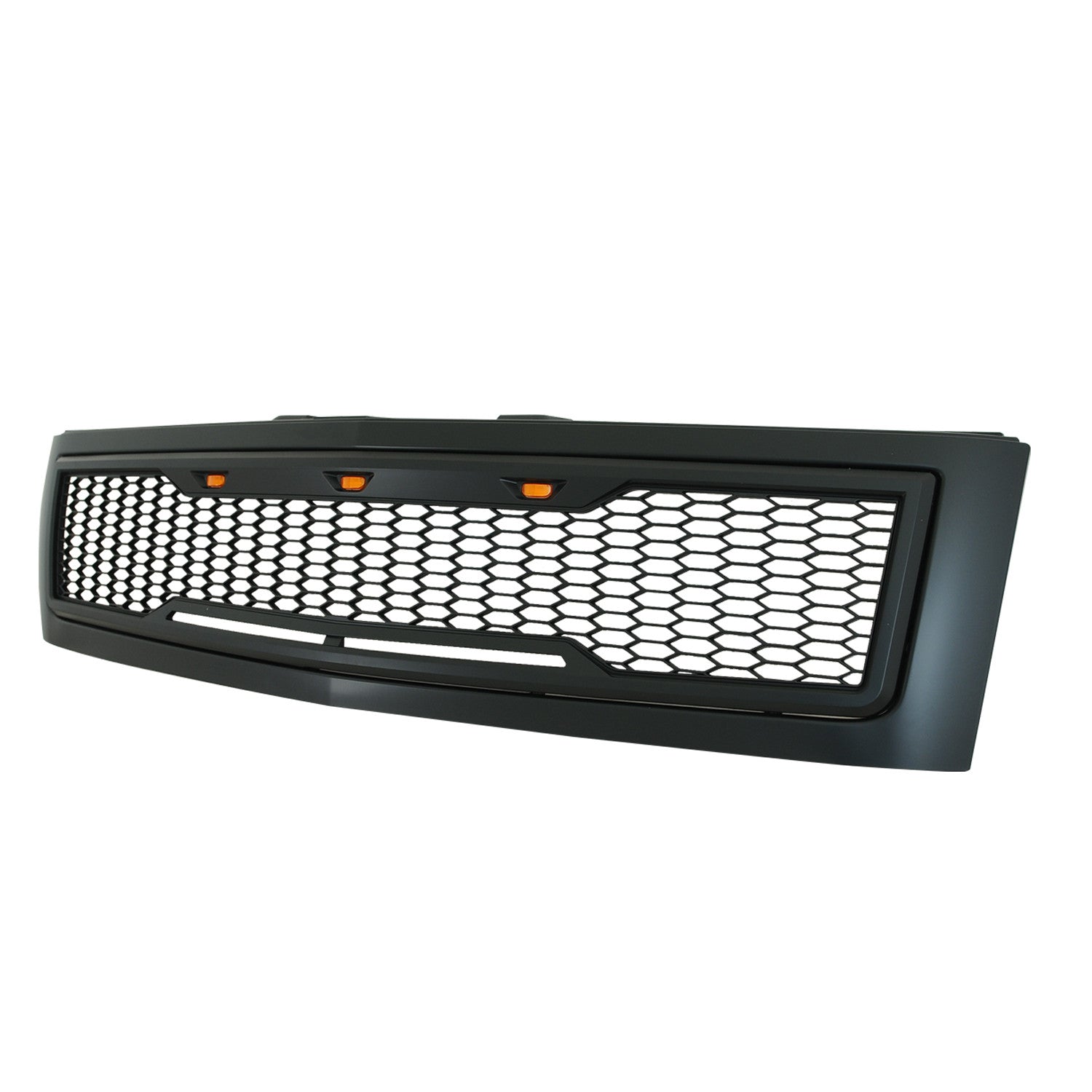 07-13 Chevy Silverado 1500 Matte Black ABS LED Impulse Mesh Grille (41-0196MB)