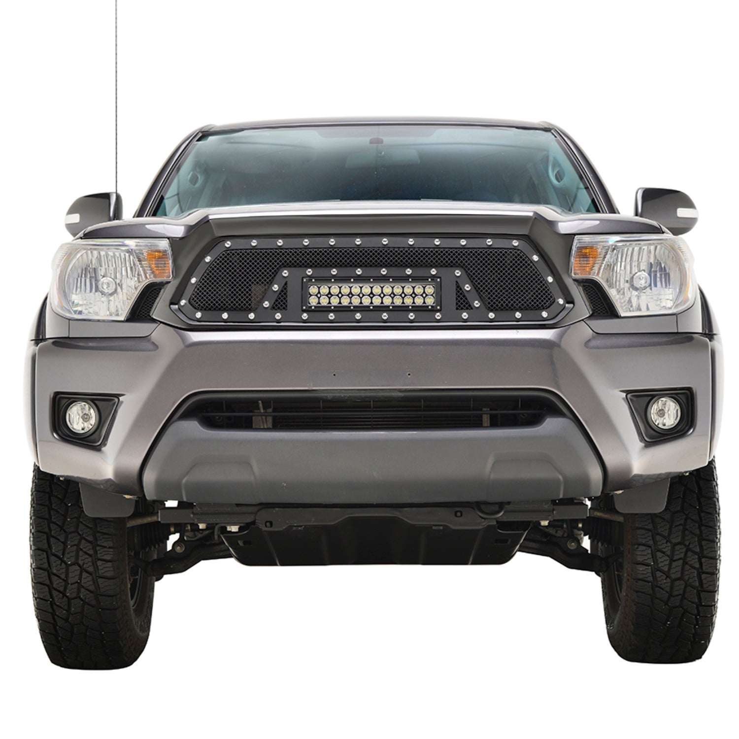 12-15 Toyota Tacoma Evolution Matte Black Stainless Steel Grille (48-0855)
