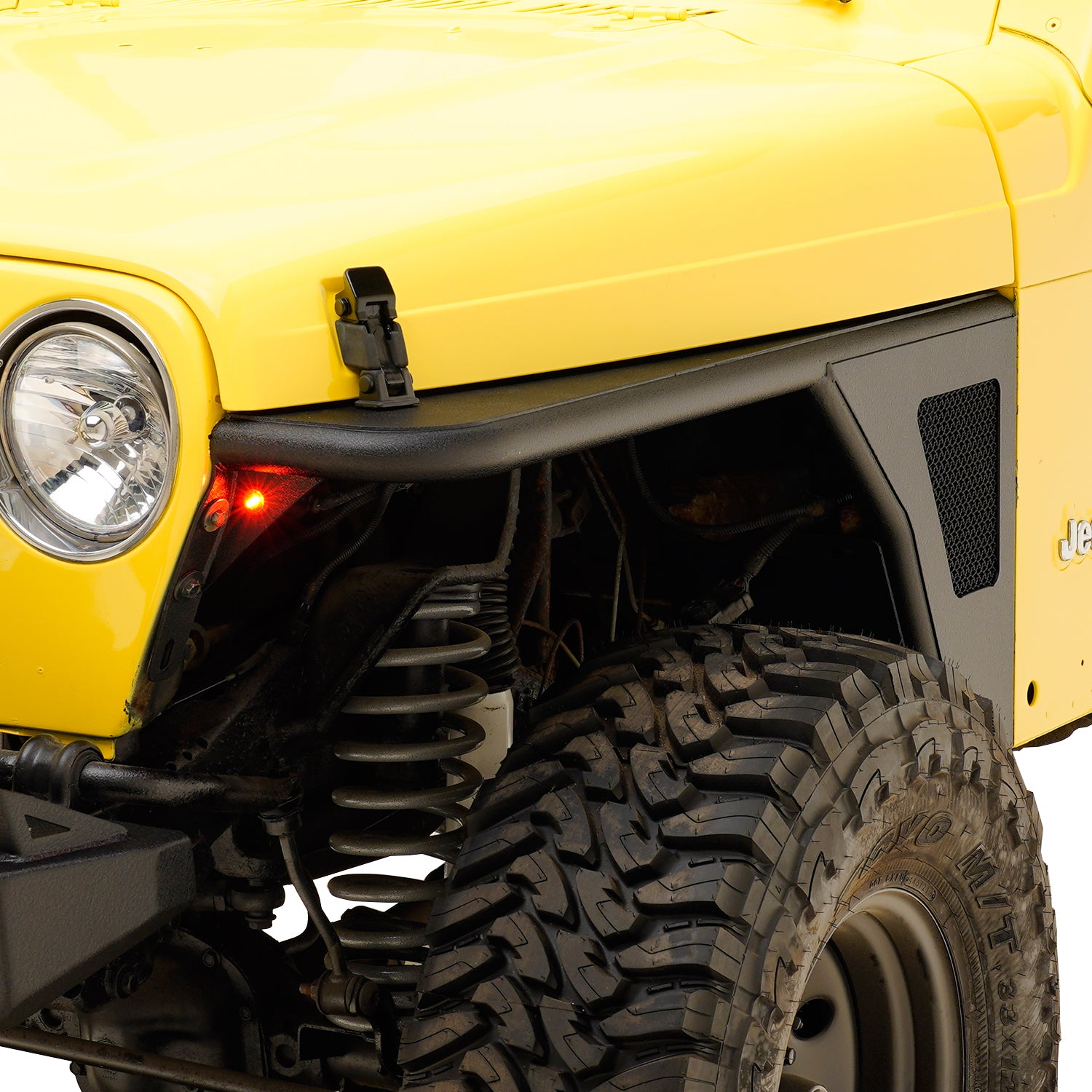 97-06 Jeep Wrangler TJ Front Armor Fender Flares with LED Lights (51-0041)