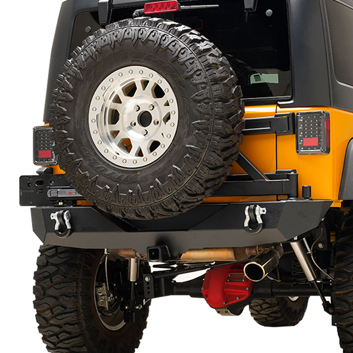 07-18 Jeep Wrangler JK Body Width Rear Bumper with SureGrip Tire Carri ...