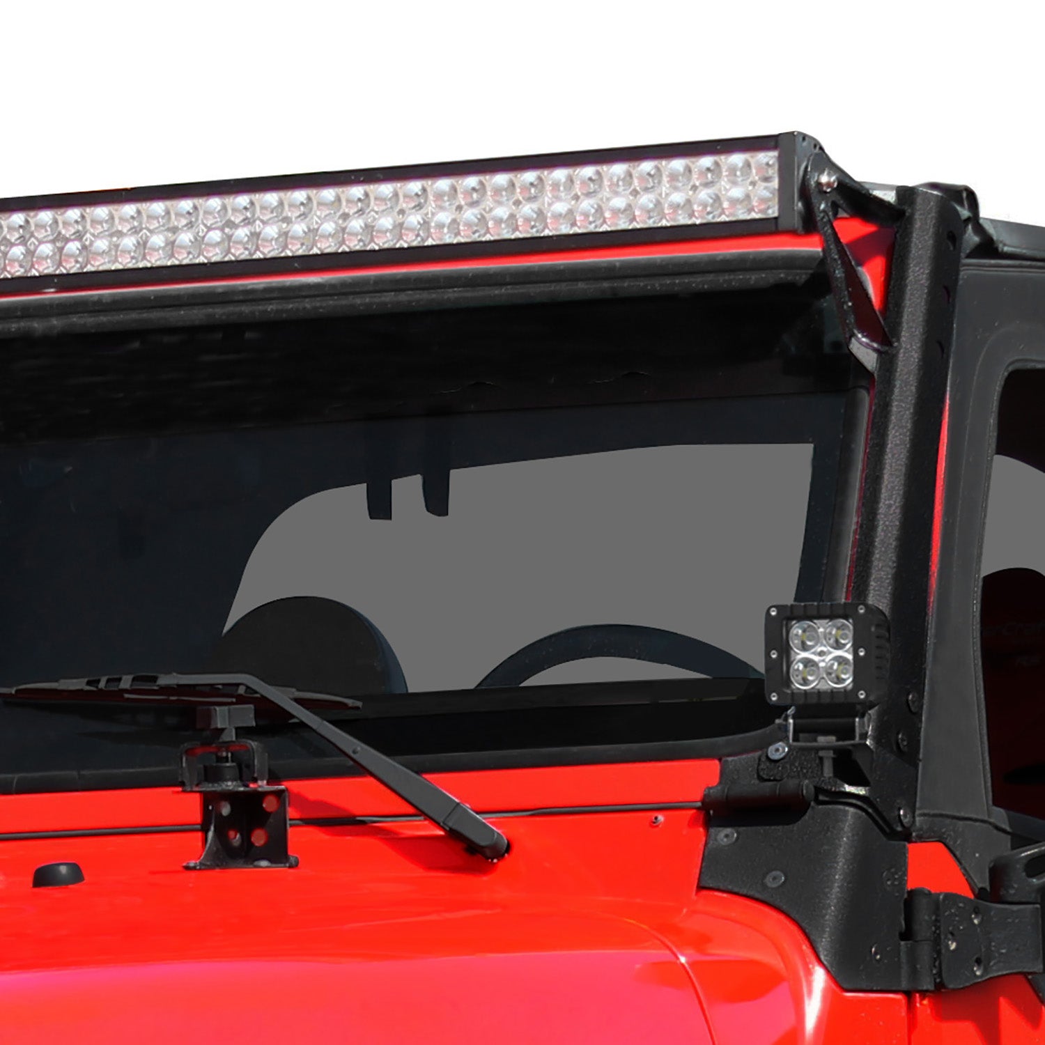 97-06 Jeep Wrangler TJ 52" LED Light Bar Mount Brackets (51-0452)