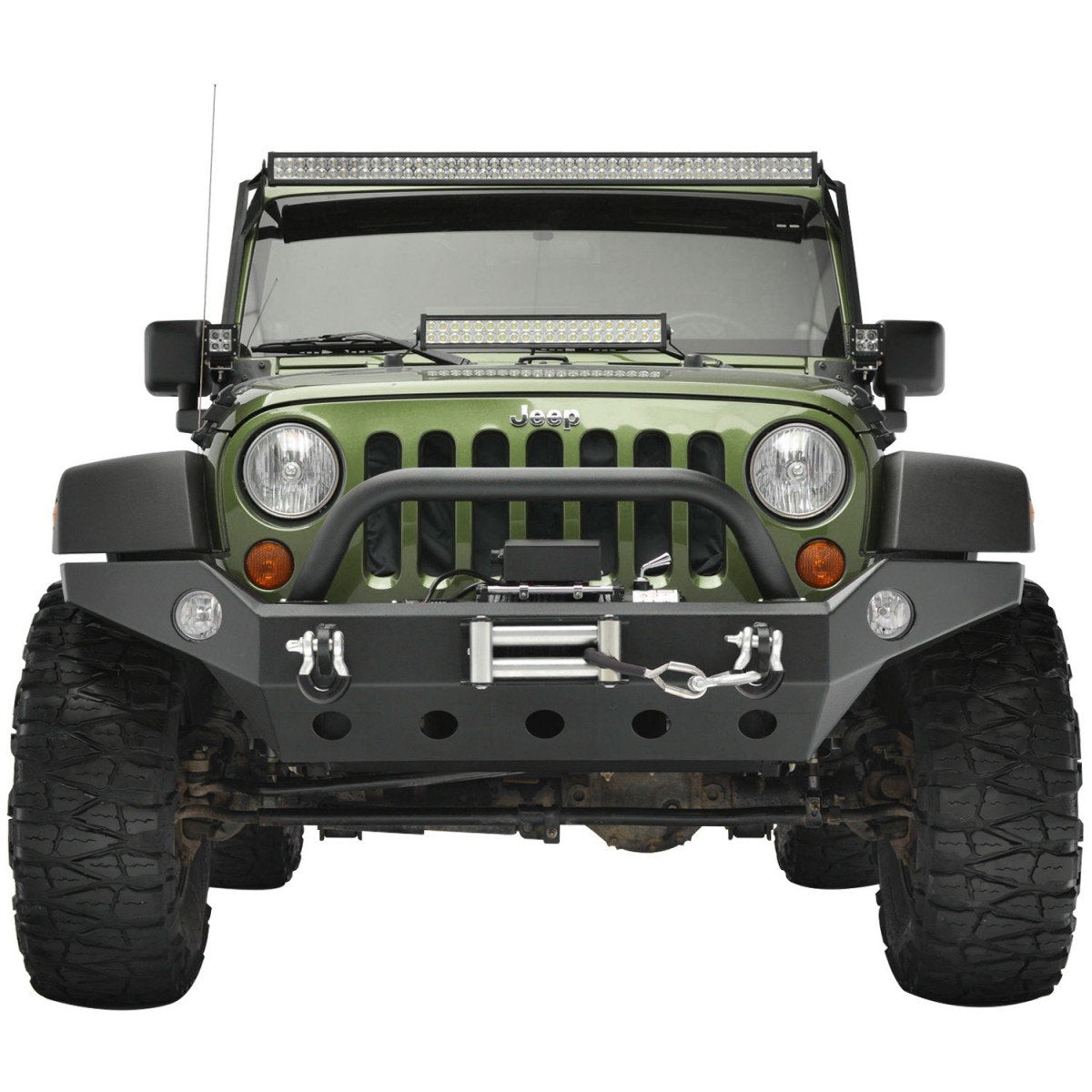 18-23 Jeep Wrangler JL/JT Full-Width Front Bumper with Fog Light Provision (51-8061)
